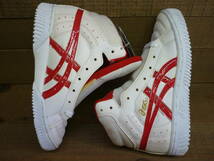 未使用デッドストック品 asics アシックス バスケットボールシューズ ファブレ ファインショットJr.Ⅱ 21.5cm TBF126 白×赤 W13753_画像6