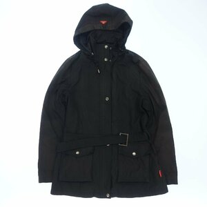 中古◆プラダ ナイロンジャケット ジップアップ レディース XL 黒 PRADA【AFB31】