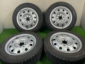 スタッドレス マルチスチール 15インチ　5.5j +45 4穴　pcd:100/114.3 DUNLOP WINTER MAXX WM02 175/65R15 4本　フィット　インサイト等