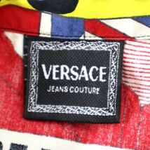 3-YF103【超希少】ヴェルサーチ VERSACE ビートルズ 金ボタン ヴィンテージ 長袖 シャツ L レディース メンズ ゆったりサイズ_画像7