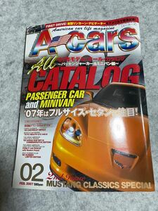A-cars エーカーズ　2007年2月号　ダッジ jeep ジープ　インパラ 等掲載