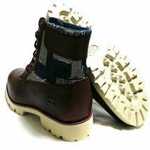 未使用/Timberland/ティンバーランド/KINGS POINT/FABRIC&leather/6INC/BOOTS/キングスポイント/ブーツ/8=26.0cm/D.brown_画像3