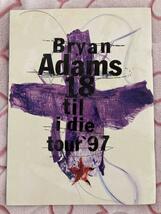 ブライアン・アダムス Bryan Adams 1997 ツアー パンフレット 日本武道館 リーフレット 付き_画像2