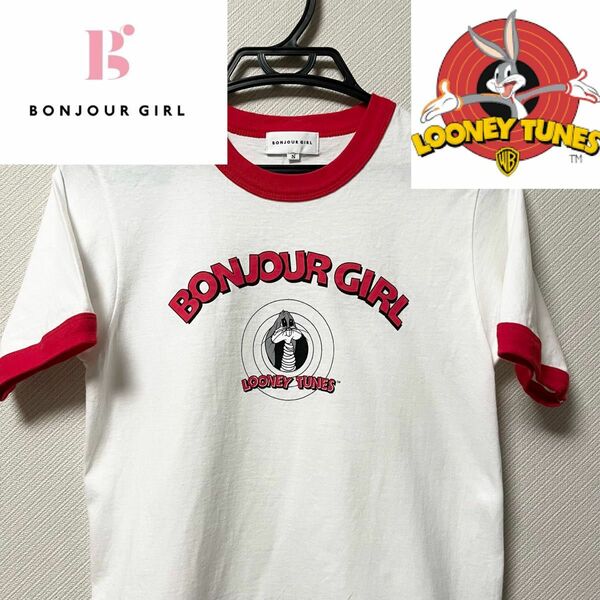 BONJURL GIRL s/s Ringer Tee