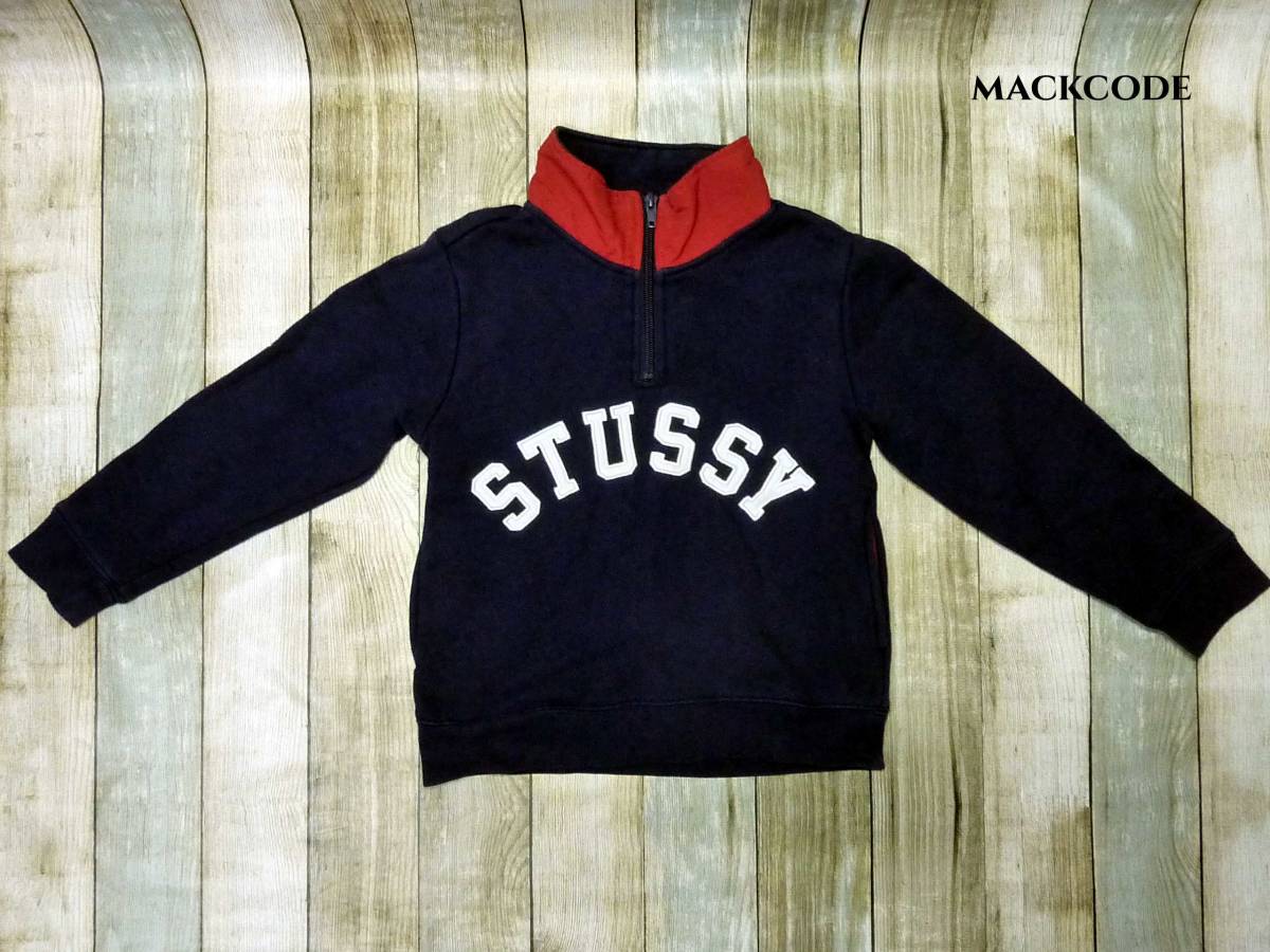 old stussy outdoor 90´s ハーフジップ フリース M-