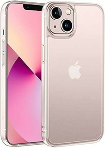 NIMASO ケース iPhone13 mini 用 カバー iphone13ミニ 対応 半透明 保護ケース 強化ガラス マットタ