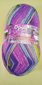 ★ 毛糸 Opal オパール スイートキス 紫の傘 #11263 4ply/4本撚り (M)_b1j ドイツ製 ソックヤーン 靴下 ★