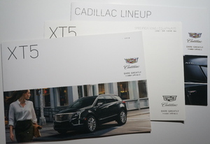  imported car catalog Cadillac XT5 CROSSOVER/PLATINUM/LAXURY/V6 3.6/ABA-C1UL/3L/2017 year 8 month issue / line-up catalog attaching 