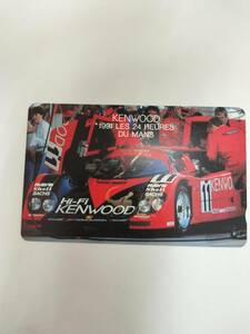  telephone card KENWOOD Le Mans 24 hour race 1991 50 frequency telephone card present condition goods 