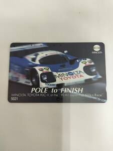  telephone card MINOLTA TOYOTA POLE to FINISH 50 frequency telephone card present condition goods 