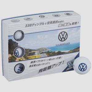 送料無料★LEZAX ゴルフボール Volkswagen ゴルフボール 1ダース(12個入り) VWBA-9783 ホワイト