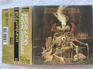 国内盤帯付 / Sepultura / Arise / APCY-8047, 1991 / Thrash, Death Metal / Japan Only Bonus Track (10) / スラッシュメタル　