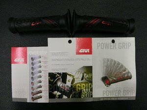 未使用 デイトナ DAYTONA GIVI POWER GRIP R 24×125 L 22×125 貫通 ブラック / レッド TG10NR-HD OPEN 管理No.37672