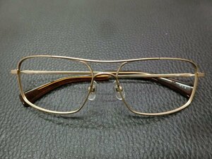 未使用 増永眼鏡 masunaga sports flex 眼鏡 メガネフレーム 種別: フルリム サイズ: 57□14-135 材質: チタン 型式: 不明 管理No.37691