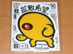 ◆ロックマン ステッカー◆イエローデビル 拡散希望◆B-SIDE LABEL◆カプコン◆