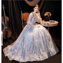 ZPT382☆新品ウエディングドレス カラードレス結婚式披露宴パーティー演奏会発表会ステージ衣装_画像3