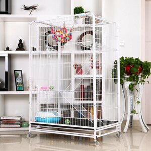 PYD2153* protection . mileage prevention kyato cage cat gauge large . with casters .toke inside .. many head .. absence number -jipe