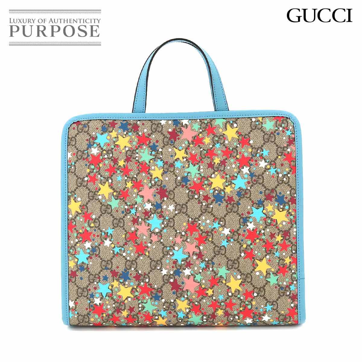 新品未使用タグ付き GUCCI GGスプリーム チルドレンズ ハートハンドバッグ-