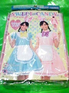 SWEET CANDY ウサミミメイド ピンク ワンピース うさ耳カチューシャ 2点セット Mサイズ