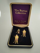 カフス、タイタックセット　The Burton Collection ビンテージ　USED　英国製_画像1