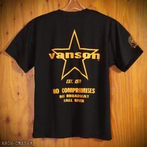 VANSON ドライメッシュ 半袖 Tシャツ VS22808S ブラック×イエロー【XLサイズ】バンソン_画像7