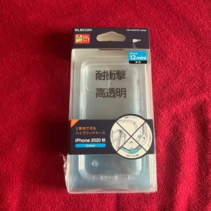 新品　エレコム iPhone 12 mini ケース Qi充電対応 ハイブリッド 耐衝撃 クリア PM-A20AHVCCR