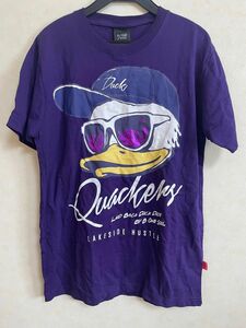 サンダック　Duck 半袖プリントTシャツ Ｍサイズ　パープル　未使用