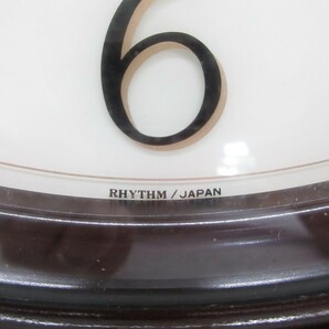 07Y035 【 中古品 】 Queen Elizabeth2 RHYTHM/JAPAN 壁掛け時計 [ 直径(約)32cm / 奥行(約)4.5cm ] 動作未確認 現状渡しの画像4