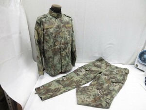 07Y041 【 中古品 】 迷彩服 上下セット サバゲー サバイバルゲーム 詳細不明 現状渡し 売り切り