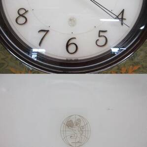 07Y035 【 中古品 】 Queen Elizabeth2 RHYTHM/JAPAN 壁掛け時計 [ 直径(約)32cm / 奥行(約)4.5cm ] 動作未確認 現状渡しの画像3