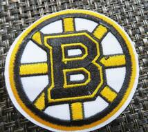 円型Bロゴ◆新品未使用　NHL　ボストン・ブルーインズBoston Bruinsアイスホッケー　 刺繍ワッペン （パッチ）◆　◎アメリカ　スポー_画像8