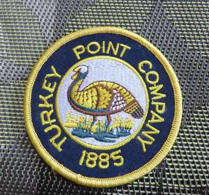 紺黄◆新品TURKEY POINT COMPANY 1885　カナダ　Canada　七面鳥　刺繍ワッペン激渋◆ミリタリー　サバゲー■狩猟　ハンティング　地域産業