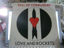 LOVE AND ROCKETS ラヴ&ロケッツ / BALL OF CONFUSION U.K.12inch Beggars Banquet BAUHAUS バウハウス Daniel Ash David J Tones On Tail_画像1