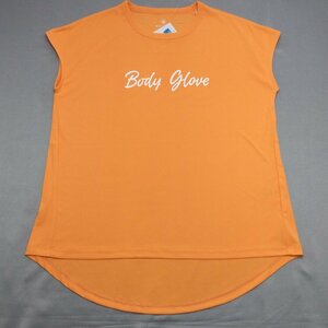 【送料無料】【新品】BODY GLOVE レディースノースリーブＴシャツ（吸水速乾 UVカット チュニック丈 ゆったりタイプ）　L　　OR★23101