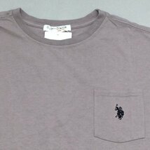 【送料無料】【新品】US.POLO.ASSN レディース半袖Tシャツ（コットン100％ ゆったりタイプ）　フリー(Ｍ～L)　　 ラベンダー★12259_画像2