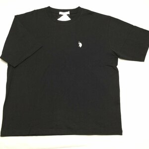 【送料無料】【新品】US.POLO.ASSN　メンズ半袖Tシャツ（コットン100％　ゆったりタイプ）　 　L 　 　ブラック★32235