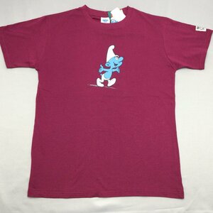 【送料無料】【新品】SMURFS（スマーフ）メンズ半袖Tシャツ（コットン100％）　 　S　　　ローズ★32102