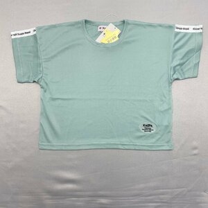 【送料無料】【新品】Kaepa ジュニア半袖Tシャツ（吸水速乾加工 ゆったりタイプ） 　130　 ミントグリーン★331100