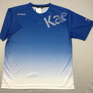 【送料無料】【新品】Kaepa メンズ半袖Tシャツ(吸水速乾 UVカット 再帰反射）　 M 　ブルー★362237