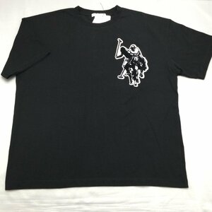 【送料無料】【新品】US.POLO.ASSN　メンズ半袖Tシャツ（コットン100％　ゆったりタイプ） 　　L 　 ブラック★22234