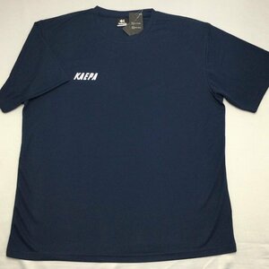 【送料無料】【新品】Kaepaメンズ半袖Tシャツ(吸水速乾 UVカット）　　L　　ネイビー★581214