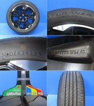 バリ溝 良品 日産 オーラ 純正 17X6.5J +40 PCD100 4穴 205/50R17 89V 17インチ タイヤ ホイール 1本 (g086062)_画像2