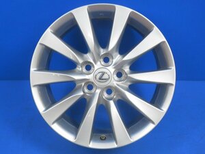 中古良品 レクサス LS UVF45 純正 18X7.5J +32 PCD120 5穴 18インチ ホイール 1本 (g085073)