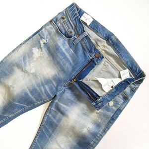  Big John M s Lee hyper stretch skinny denim MMM134J BIG JOHN jeans ji- bread G bread denim skinny used processing 