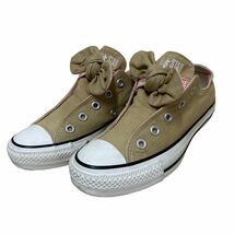 AK371 CONVERSE コンバースオールスター SCARFY SLIP OX スカーフィ スリップ オックス US3.5 22.5cm ベージュ キャンバス_画像1