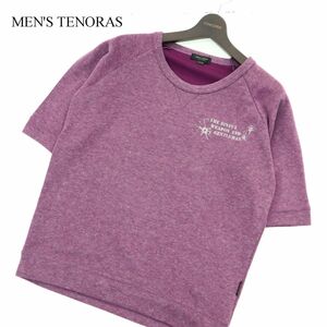 MEN'S TENORAS メンズティノラス 春夏 USED加工★ プリント 半袖 カットソー Tシャツ トレーナー Sz.L　メンズ　A3T08487_7#D