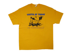 新品☆即決 REVELATION RECORDS オフィシャル YOUTH OF TODAY ユースオブトゥデイ Tシャツ GOLD SIZE:XL.sick of it all ゴリビス