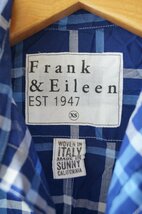 ★送料無料!Frank&Eileen*スキッパー襟　チェックシャツ　/青×白　XS フランクアンドアイリーン*　古着のgplus広島　2306t4_画像7