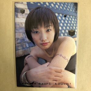 眞鍋かをり 2000 トレカ アイドル グラビア カード m.k.40 タレント トレーディングカード