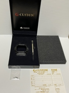 CASIO G-SHOCK DW-5600・GWX-5600用　スワロフスキー カスタム ベゼル　G-CUSTOM　　ブラック